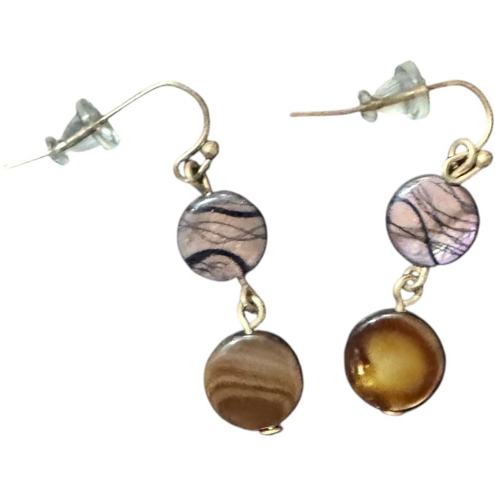Park Lane‎ Purr Earrings MOP Brown